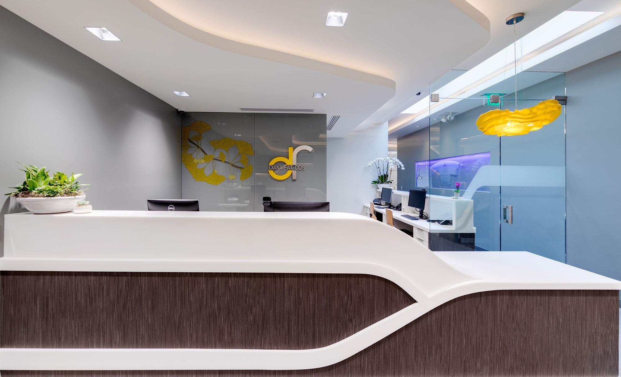 Front office from Diana Fat, DDS Prosthodontics in Sacramento, CA.